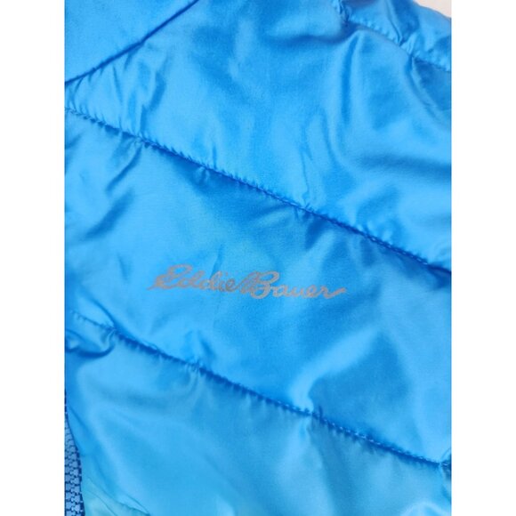 Eddie Bauer Blue Ombre Reversible Puffer Jacker Kids Medium Size 7/8 - Picture 4 of 16